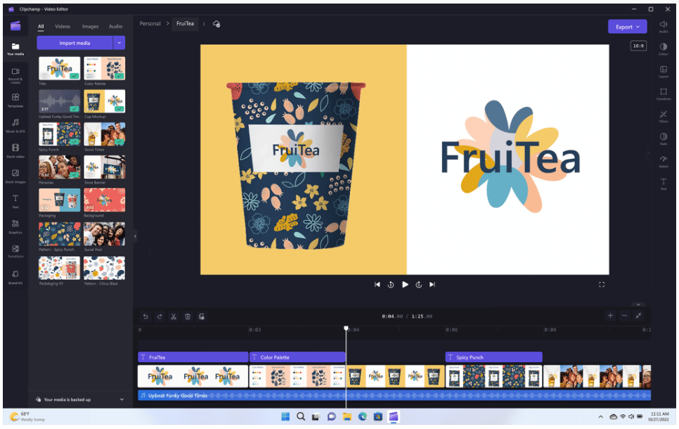 Clipchamp video editor
