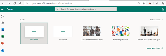 Microsoft forms