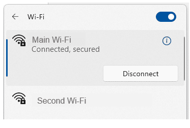 Separate wi fi
