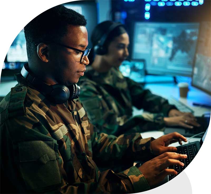 Soldiers operating dod