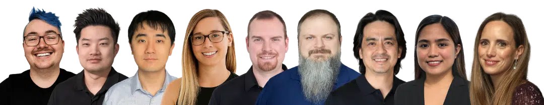 About Us 7 PCe Solutions team members