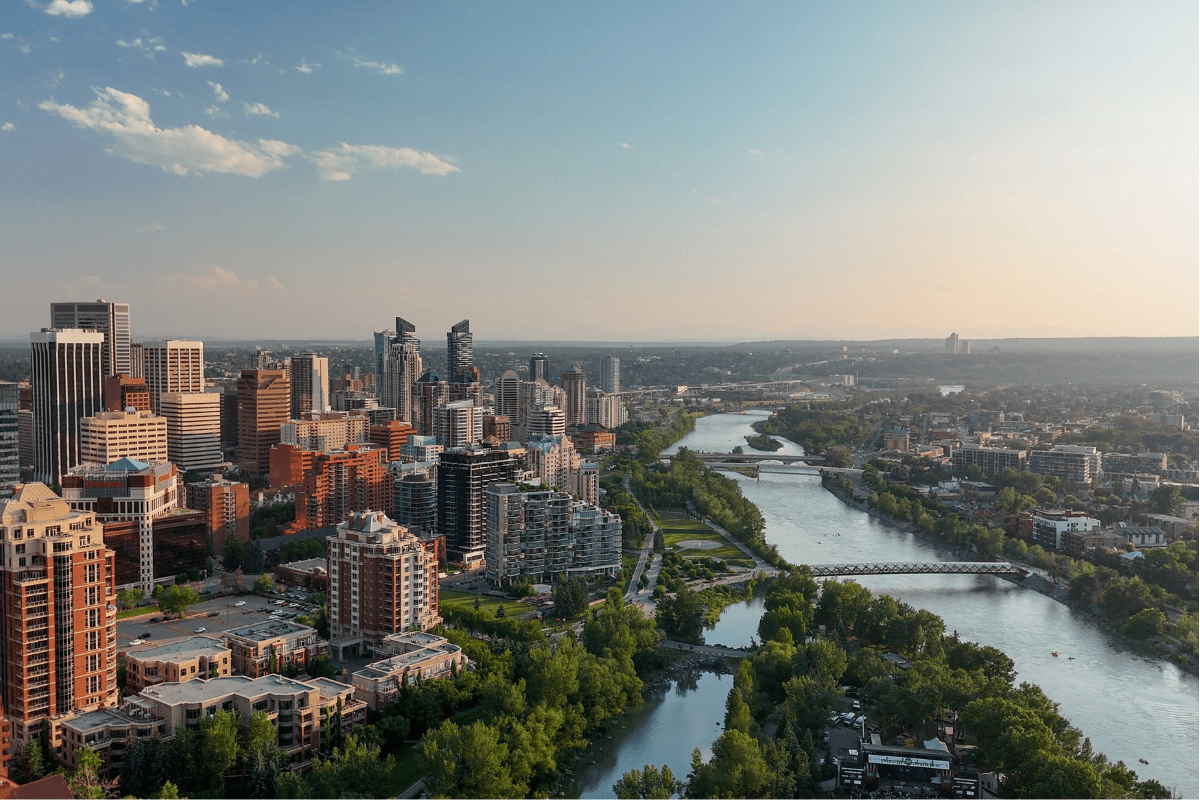 Calgary, Alberta skyline — PCe Solutions managed IT services