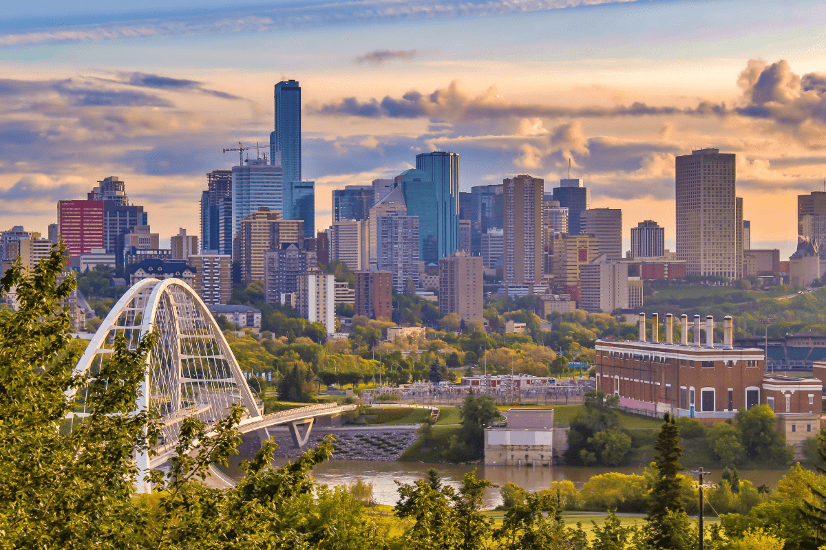 Edmonton, Alberta skyline — PCe Solutions managed IT services